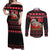 Cat Dashing Through The No Christmas Couples Matching Off Shoulder Maxi Dress and Long Sleeve Button Shirt Xmas Holiday Patterns - Wonder Print Shop