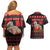 Cat Dashing Through The No Christmas Couples Matching Off Shoulder Short Dress and Hawaiian Shirt Xmas Holiday Patterns - Wonder Print Shop