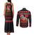 Cat Dashing Through The No Christmas Couples Matching Tank Maxi Dress and Long Sleeve Button Shirt Xmas Holiday Patterns - Wonder Print Shop