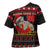 Cat Dashing Through The No Christmas Cross Shoulder Shirt Xmas Holiday Patterns - Wonder Print Shop