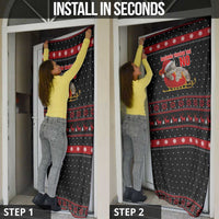Cat Dashing Through The No Christmas Door Cover Xmas Holiday Patterns - Wonder Print Shop