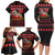 Cat Dashing Through The No Christmas Family Matching Long Sleeve Bodycon Dress and Hawaiian Shirt Xmas Holiday Patterns - Wonder Print Shop