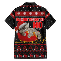 Cat Dashing Through The No Christmas Family Matching Long Sleeve Bodycon Dress and Hawaiian Shirt Xmas Holiday Patterns - Wonder Print Shop