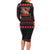 Cat Dashing Through The No Christmas Family Matching Long Sleeve Bodycon Dress and Hawaiian Shirt Xmas Holiday Patterns - Wonder Print Shop
