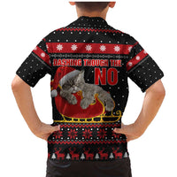 Cat Dashing Through The No Christmas Family Matching Mermaid Dress and Hawaiian Shirt Xmas Holiday Patterns - Wonder Print Shop