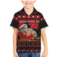Cat Dashing Through The No Christmas Family Matching Mermaid Dress and Hawaiian Shirt Xmas Holiday Patterns - Wonder Print Shop