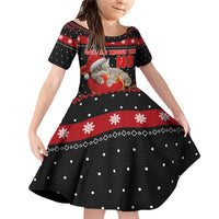 Cat Dashing Through The No Christmas Family Matching Off Shoulder Short Dress and Hawaiian Shirt Xmas Holiday Patterns - Wonder Print Shop