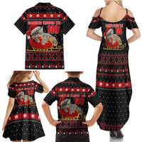 Cat Dashing Through The No Christmas Family Matching Summer Maxi Dress and Hawaiian Shirt Xmas Holiday Patterns - Wonder Print Shop