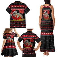 Cat Dashing Through The No Christmas Family Matching Tank Maxi Dress and Hawaiian Shirt Xmas Holiday Patterns - Wonder Print Shop