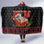 Cat Dashing Through The No Christmas Hooded Blanket Xmas Holiday Patterns - Wonder Print Shop