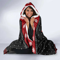 Cat Dashing Through The No Christmas Hooded Blanket Xmas Holiday Patterns - Wonder Print Shop