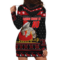 Cat Dashing Through The No Christmas Hoodie Dress Xmas Holiday Patterns - Wonder Print Shop