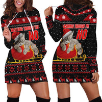 Cat Dashing Through The No Christmas Hoodie Dress Xmas Holiday Patterns - Wonder Print Shop