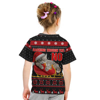 Cat Dashing Through The No Christmas Kid T Shirt Xmas Holiday Patterns - Wonder Print Shop