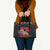 Cat Dashing Through The No Christmas Leather Bag Xmas Holiday Patterns - Wonder Print Shop
