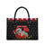 Cat Dashing Through The No Christmas Leather Bag Xmas Holiday Patterns - Wonder Print Shop