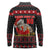 Cat Dashing Through The No Christmas Long Sleeve Polo Shirt Xmas Holiday Patterns - Wonder Print Shop
