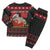 Cat Dashing Through The No Christmas Pajama Set Xmas Holiday Patterns - Wonder Print Shop