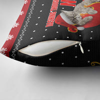 Cat Dashing Through The No Christmas Pillow Cover Xmas Holiday Patterns - Wonder Print Shop