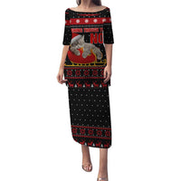 Cat Dashing Through The No Christmas Puletasi Xmas Holiday Patterns - Wonder Print Shop