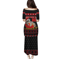 Cat Dashing Through The No Christmas Puletasi Xmas Holiday Patterns - Wonder Print Shop