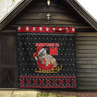 Cat Dashing Through The No Christmas Quilt Xmas Holiday Patterns - Wonder Print Shop