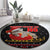 Cat Dashing Through The No Christmas Round Carpet Xmas Holiday Patterns - Wonder Print Shop