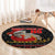 Cat Dashing Through The No Christmas Round Carpet Xmas Holiday Patterns - Wonder Print Shop