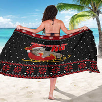 Cat Dashing Through The No Christmas Sarong Xmas Holiday Patterns - Wonder Print Shop