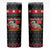 Cat Dashing Through The No Christmas Skinny Tumbler Xmas Holiday Patterns - Wonder Print Shop