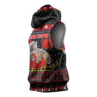 Cat Dashing Through The No Christmas Sleeveless Hoodie Xmas Holiday Patterns - Wonder Print Shop