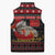 Cat Dashing Through The No Christmas Sleeveless Puffer Jacket Xmas Holiday Patterns - Wonder Print Shop