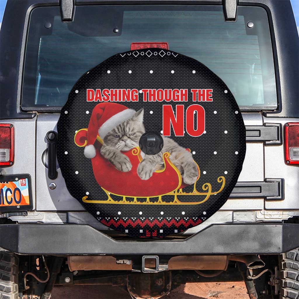 Cat Dashing Through The No Christmas Spare Tire Cover Xmas Holiday Patterns - Wonder Print Shop