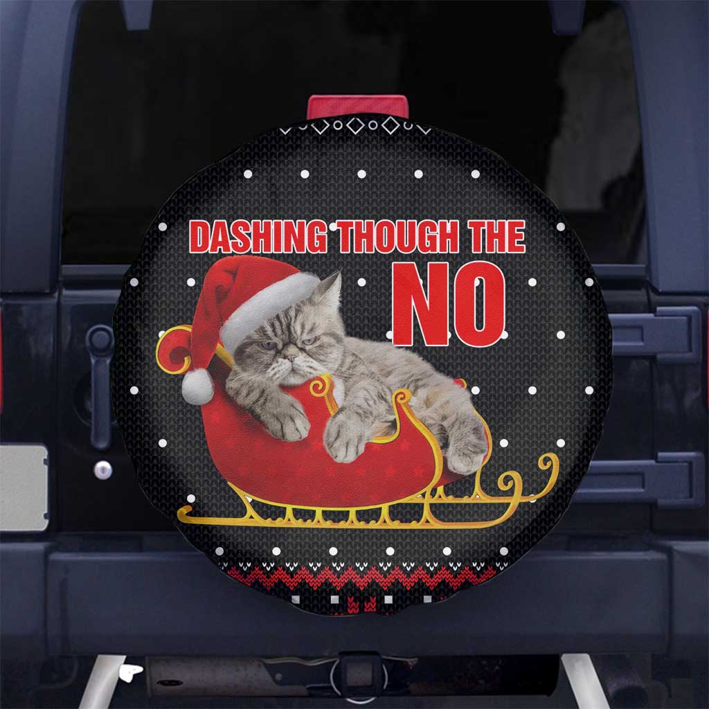 Cat Dashing Through The No Christmas Spare Tire Cover Xmas Holiday Patterns - Wonder Print Shop