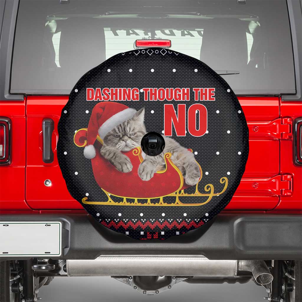 Cat Dashing Through The No Christmas Spare Tire Cover Xmas Holiday Patterns - Wonder Print Shop