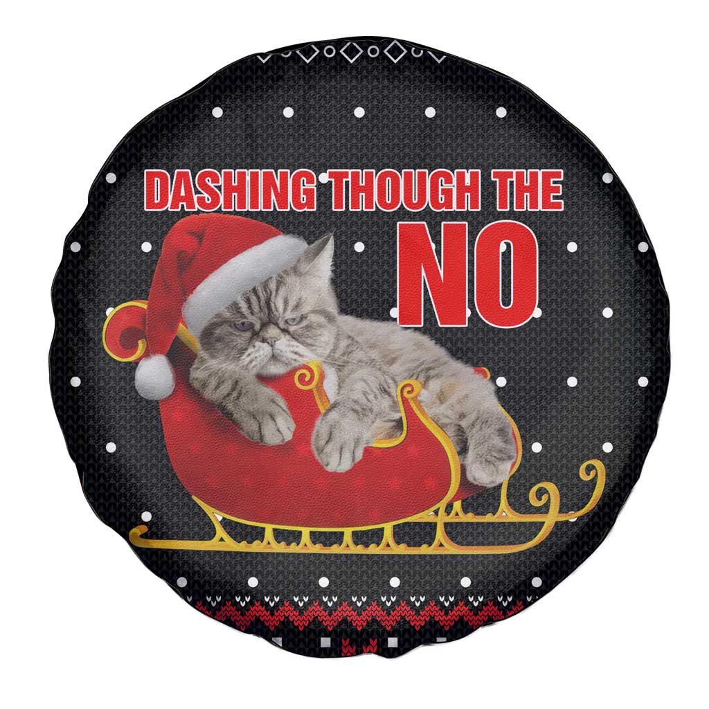 Cat Dashing Through The No Christmas Spare Tire Cover Xmas Holiday Patterns - Wonder Print Shop