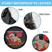 Cat Dashing Through The No Christmas Spare Tire Cover Xmas Holiday Patterns - Wonder Print Shop