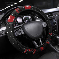 Cat Dashing Through The No Christmas Steering Wheel Cover Xmas Holiday Patterns - Wonder Print Shop