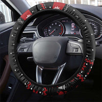 Cat Dashing Through The No Christmas Steering Wheel Cover Xmas Holiday Patterns - Wonder Print Shop