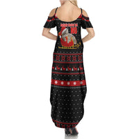 Cat Dashing Through The No Christmas Summer Maxi Dress Xmas Holiday Patterns - Wonder Print Shop
