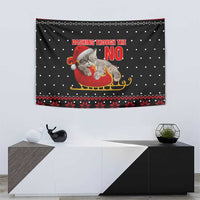 Cat Dashing Through The No Christmas Tapestry Xmas Holiday Patterns - Wonder Print Shop