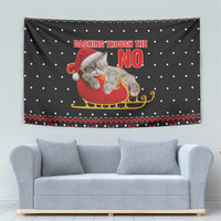 Cat Dashing Through The No Christmas Tapestry Xmas Holiday Patterns - Wonder Print Shop