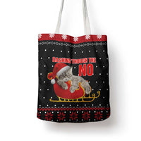 Cat Dashing Through The No Christmas Tote Bag Xmas Holiday Patterns - Wonder Print Shop