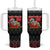 Cat Dashing Through The No Christmas Tumbler With Handle Xmas Holiday Patterns - Wonder Print Shop