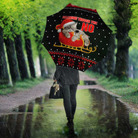 Cat Dashing Through The No Christmas Umbrella Xmas Holiday Patterns - Wonder Print Shop
