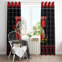 Cat Dashing Through The No Christmas Window Curtain Xmas Holiday Patterns - Wonder Print Shop