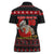 Cat Dashing Through The No Christmas Women Polo Shirt Xmas Holiday Patterns - Wonder Print Shop