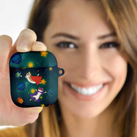 Cat Galaxy Christmas AirPods Case Xmas Holiday Patterns - Wonder Print Shop