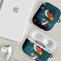 Cat Galaxy Christmas AirPods Case Xmas Holiday Patterns - Wonder Print Shop