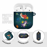 Cat Galaxy Christmas AirPods Case Xmas Holiday Patterns - Wonder Print Shop